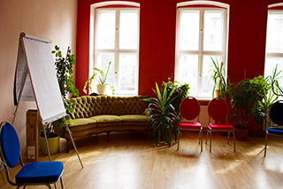 Eines unserer gemütlichen Therapiezimmer.